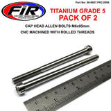 Titanium Allen Bolt M6X95 Grad 5 Ti - Pack Om 2