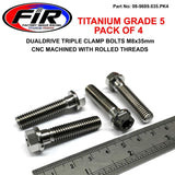 Gr5 Titanium Bolt M8X35Mm Pk4 Triple Clamp Bolts / Dualdrive / Ktm Re: 25080406