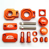 Pc Bling Kit Ktm Sx Sxf Fir Cpk-514 Cnc Alloy Axle Block Caps Tire Mutter