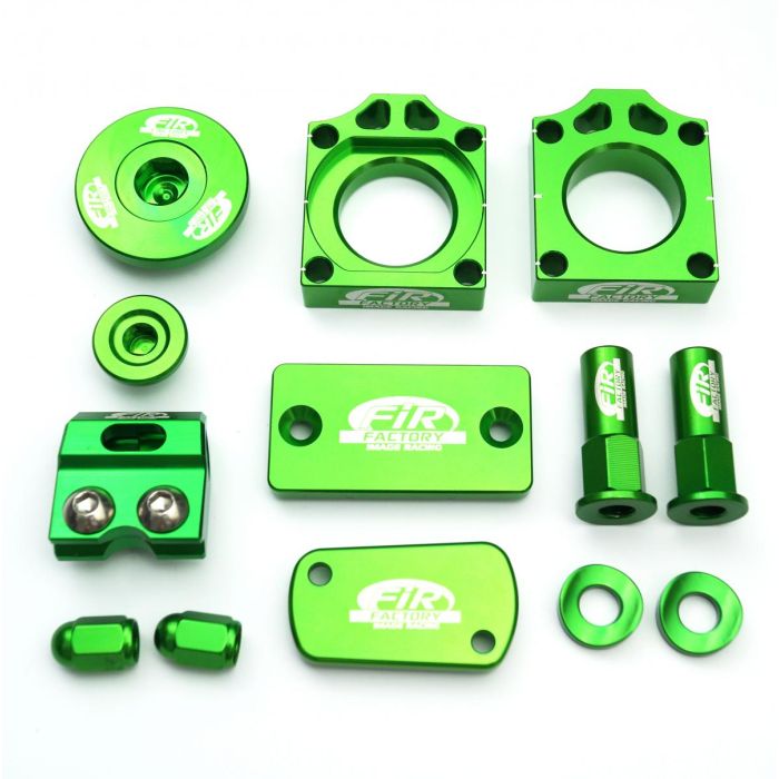 11 St Bling Kit Kawasaki 250/450 Fir Cpk-201 Cnc Legering Axelblock Kappar Däckmutter