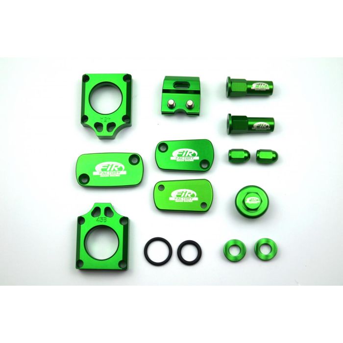 12 St Bling Kit Kawasaki 250/450 Fir Cpk-203 Cnc Legering Axelblock Kappar Däckmutter