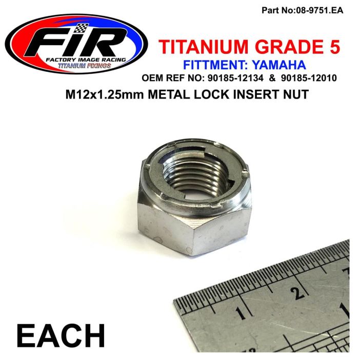 Yamaha Frontmutter Yz85 Titanium Gr5 / M12X125 Mm / Varje 90185-12134 & 90185-12010