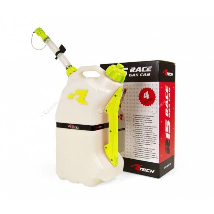 Rtech R15 Bränslekanna 15Ltr. White/Ye Rtech R-Gascagi0017 Kanna Jerry Can