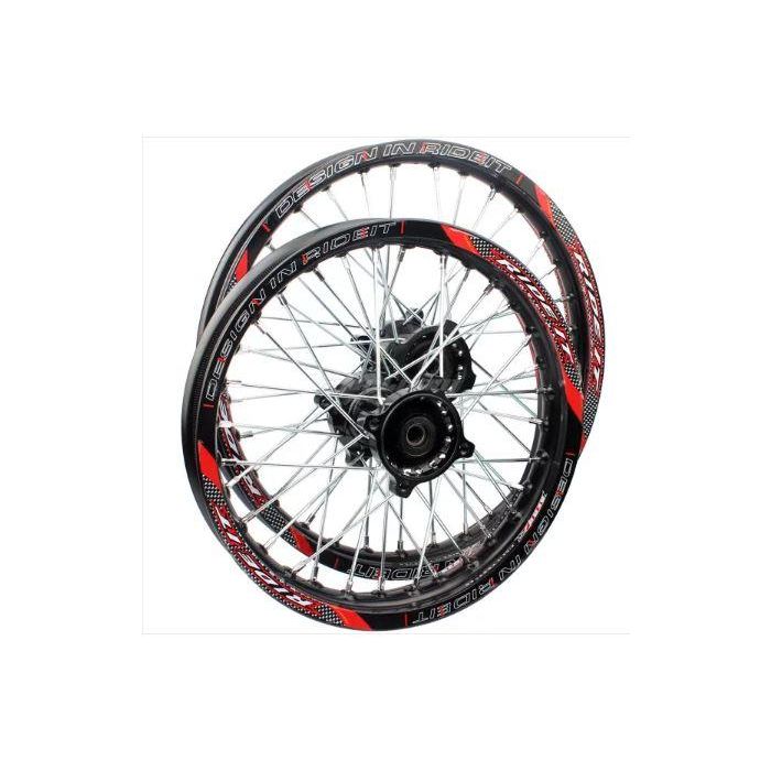 Hjulset 185 X 14" & 160 X 17" 90Cc 110Cc 125Cc 140Cc Crf70 Xr50 Pit Dirt Bik Bike Motorcycleblack