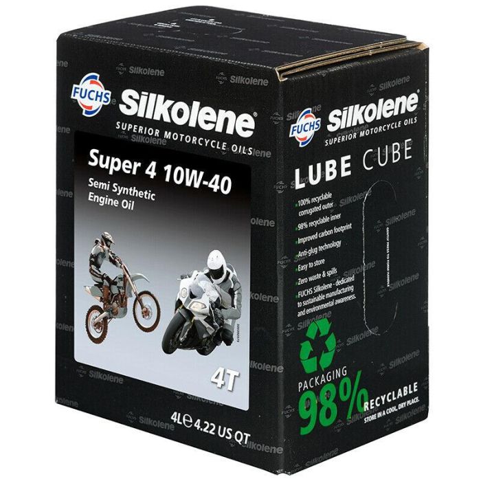 4Lt Super-4 10/40Wt Silkolene 602013811