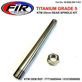 Ktm Ny Bakspindel & Mutter M25X15 Titanium Gr5 / Sx Xc Sc-F Xc-F 77710085044 / 61010086000