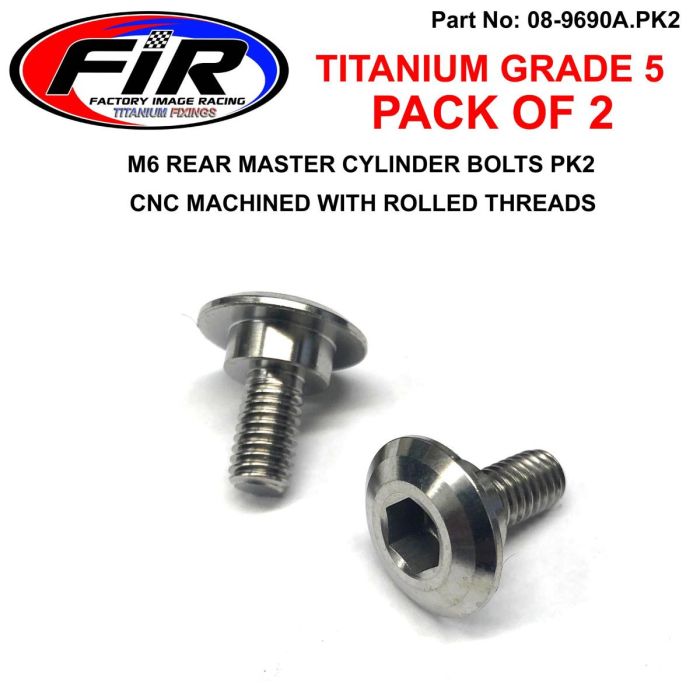 M6 Bakre Master Cyl Bolts Pk2 Eller Framre Disc Cover 90114-Mac-780