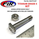 Gr5 Honda Shock Bolt Kit Upper 2003>2021 Cr Xr Cfr Crf-R 90152-Meb-750 - Styrning Och Fjädring - Titanium