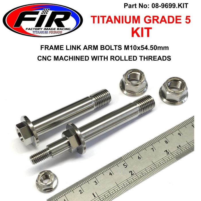 Gr5 Link Arms Bolts M10X54.50 90133-Mke-A00 & 90131-Mke-A00 - Styrning Och Fjädring - Titanium