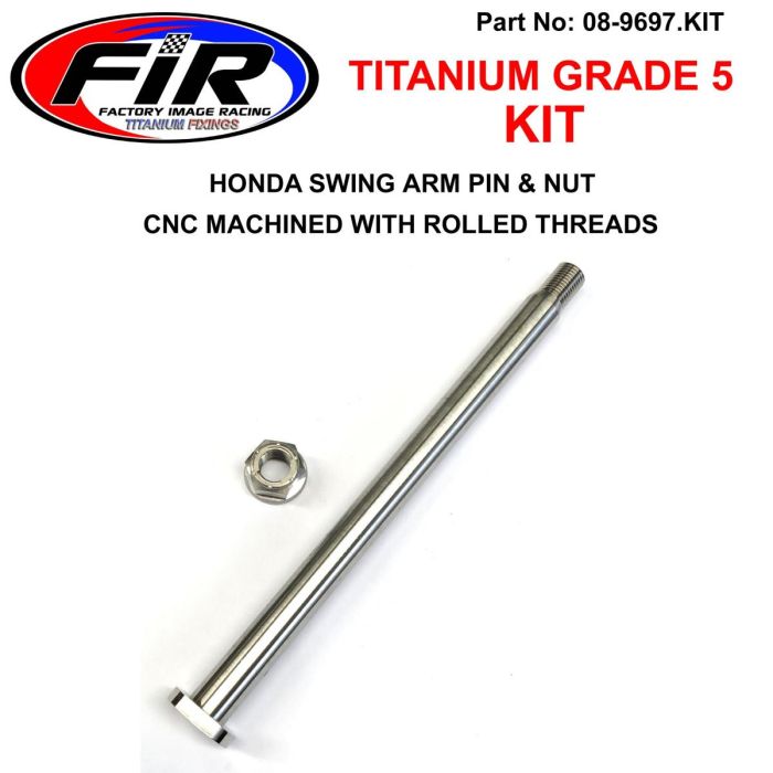 Gr5 Honda Swing Arm Pin & Mut Ti-Gr5 Insert / M14X150Mm / Each 52101-Kz4-J40 / 90305-Kz3-B01 - Styrning & Fjädring - Titanium