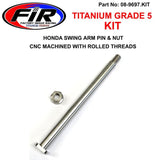 Gr5 Honda Swing Arm Pin & Mut Ti-Gr5 Insert / M14X150Mm / Each 52101-Kz4-J40 / 90305-Kz3-B01 - Styrning & Fjädring - Titanium