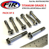 Gr5 Ktm Krage M7X42Mm Bolt Pk8 Titanium / Oem Ref :77330067242 / Pack Of 8 - Generic Mutters & Bolts - Titanium