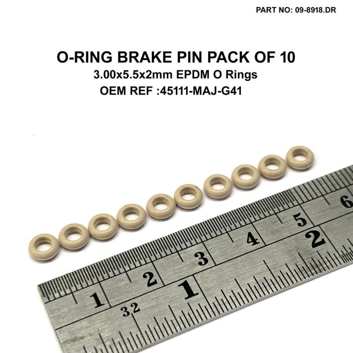 O-Ring Bromsstip Förpack Med 10 300X55X2 Mm Epdm O-Ringar 45111-Maj-G41 45111Majg41