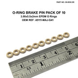 O-Ring Bromsstip Förpack Med 10 300X55X2 Mm Epdm O-Ringar 45111-Maj-G41 45111Majg41