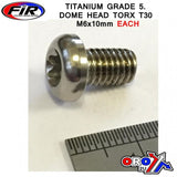 Titaniumknapp Torx M6X10Mm Titanium Grade 5 / Varje - Generiska Muttrar Och Bultar - Titanium