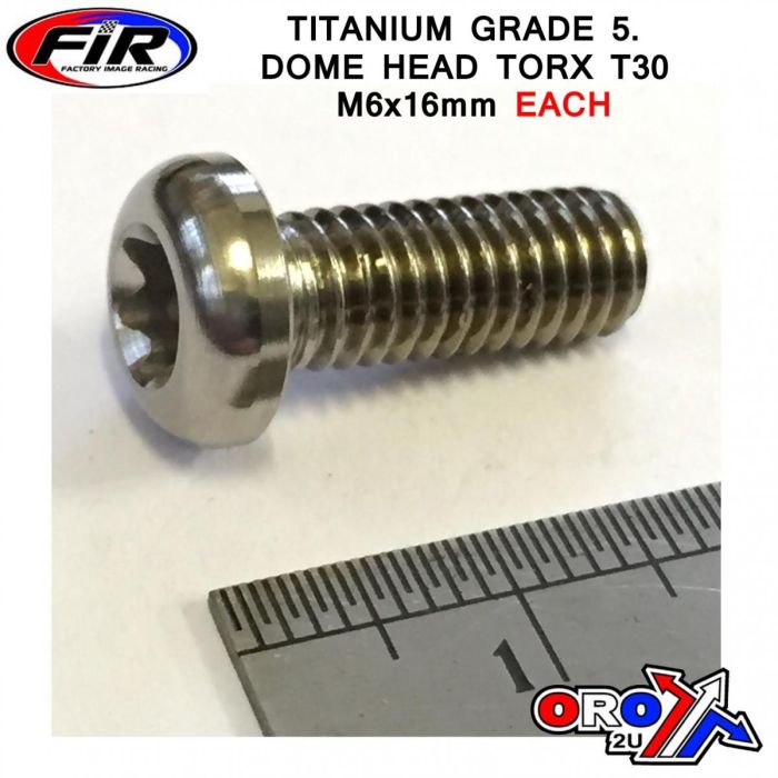 Titaniumknapp Torx M6X16Mm Titanium Grade 5 / Varje - Generiska Muttrar Och Bultar - Titanium