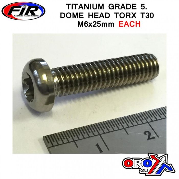 Titaniumknapp Torx M6X25Mm Titanium Grade 5 / Varje - Generiska Muttrar Och Bultar - Titanium