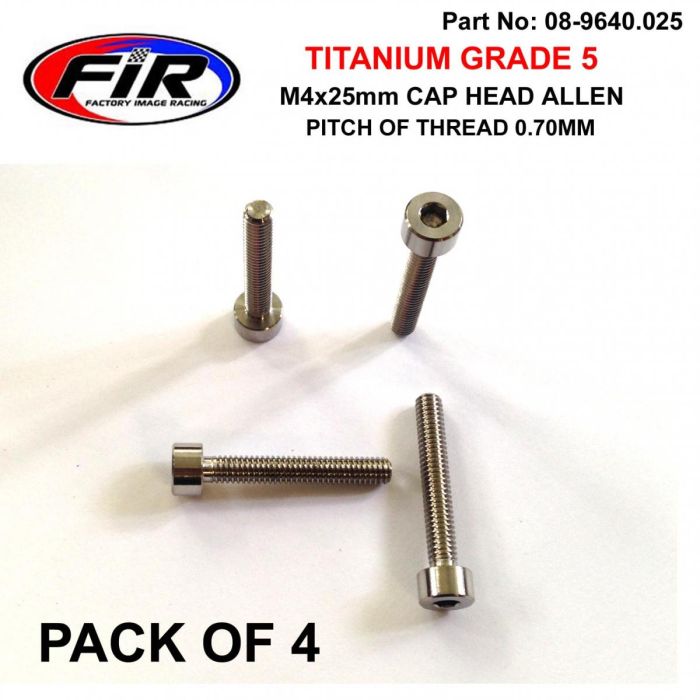 Titanium Skt Allen M4X25Mm Carb Float Bowl Screws X 4 / Huvud Huvud - Generiska Muttrar Och Bultar - Titanium