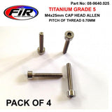 Titanium Skt Allen M4X25Mm Carb Float Bowl Screws X 4 / Huvud Huvud - Generiska Muttrar Och Bultar - Titanium