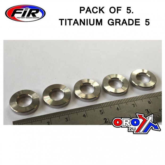 Titanium Avstånd 850X300Mm Titanium Grade 5 / Pack Om 5 - Brickor Och Distanser - Titanium