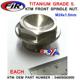 Ktm Gammal Frontmutter M24X15 Titanium Grade 5 / Varje Oem 54809082000 /