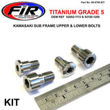 Gr5 Sub Ram Bolt Kit Kx500 Övre & Nedre Fästningar 92002-1713 & 92150-1266 - Karosseri - Titanium