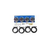 4 St Motorcykelförgasare Vakuummätare Balanser Synchronizer Tool & Hose Kit