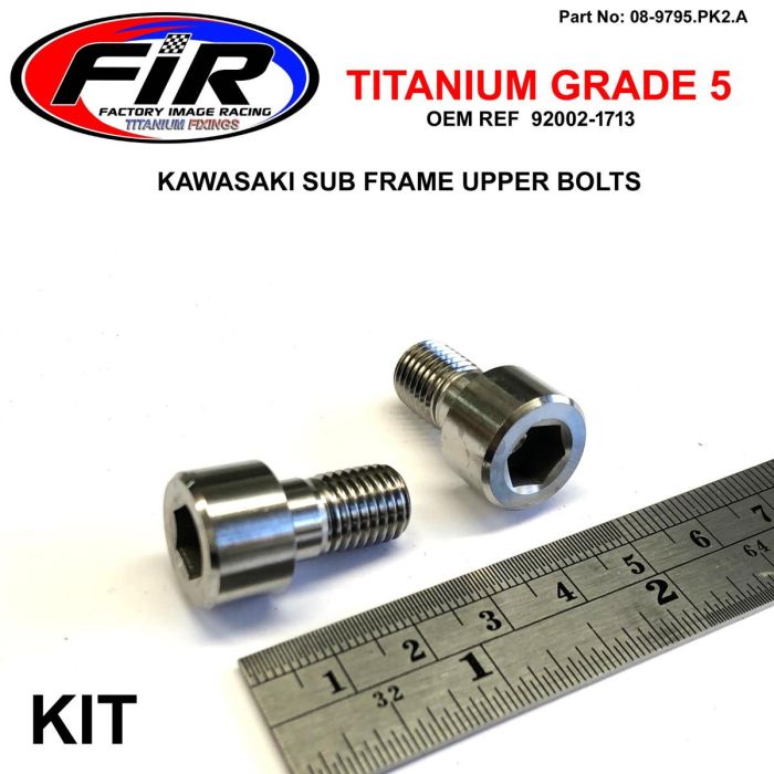 Gr5 Sub Ram Bolt Övre Kx Allen M10X17Mm / Pitch 125Mm 92002-1713 / 920021713 - Karosseri - Titanium