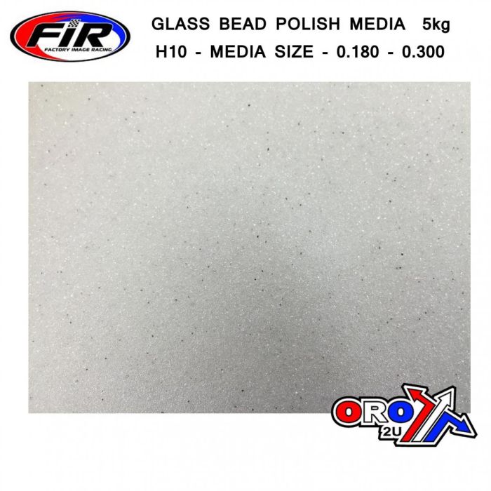 Glasspärla Polsk Media5Kg H10 - Mediastorlek-0180 - 0300