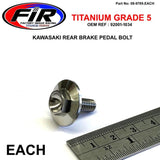 Gr5 Bakre Bromsbolt Kx500 92001-1034 M6X1.00Mm Factroy Image Racing - Broms- Och Kopplingsbultar - Titanium