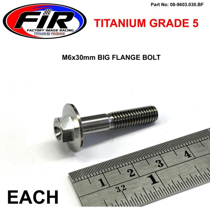 Titanium Gr5 Bolt M6 X 30 Mm Varje Fläns Od: 1590 Mm / Hex Storlek: 8 Mm / Panel Bolt Fastplast - Generiska Muttrar Och Bultar - Titanium