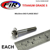 Titanium Gr5 Bolt M6 X 35 Mm Varje Flänsod: 1590 Mm / Hex Storlek: 8 Mm / Panel Bolt Fixeringsplast - Generiska Muttrar Och Bultar - Titanium