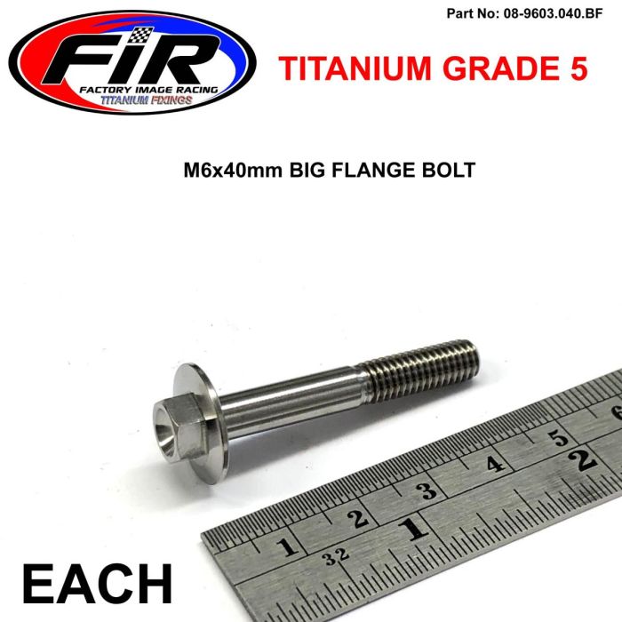 Titanium Gr5 Bolt M6 X 40 Mm Varje Flänsod: 1590 Mm / Hex Storlek: 8 Mm / Panel Bolt Fastplast - Generiska Muttrar Och Bultar - Titanium