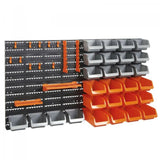 44 Bin Storage Rack Lösning Garage Organizer Förvaringsställ Bin Hook Panel Set Br43F