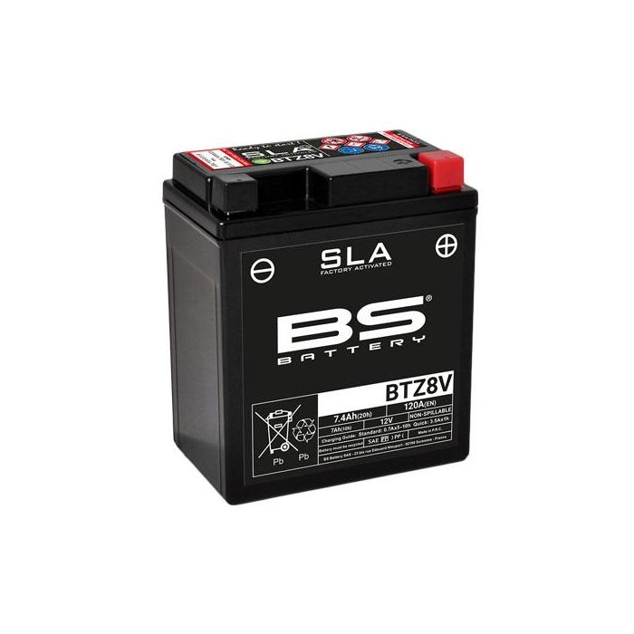 Batteri Btz8V 12V Ma.Free Bs Sla Förseglad Btz8V