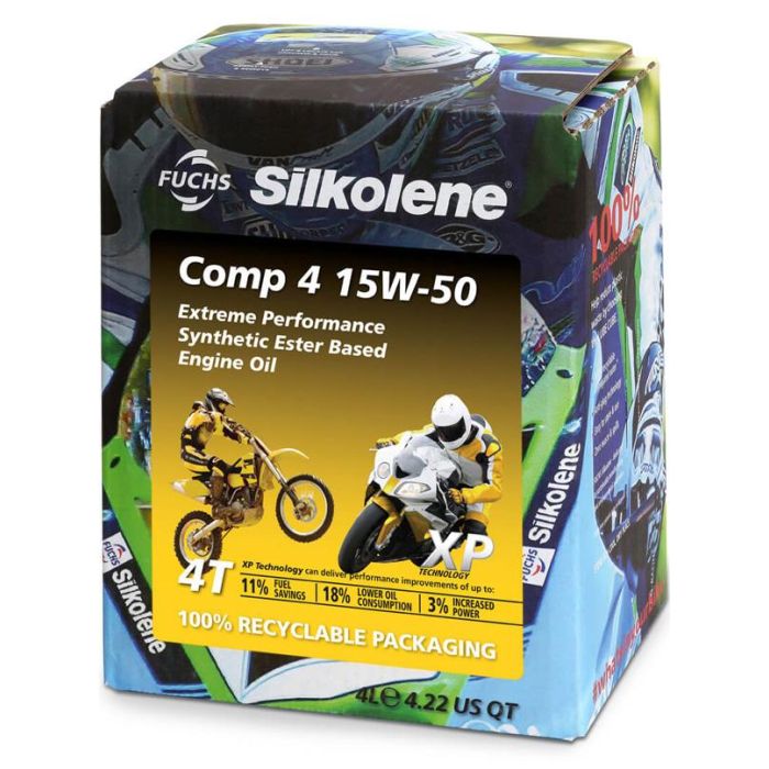 4Lt Comp 4 15/50Wt Silkolene 602013538 Låda = 4