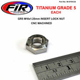 Gr5 M10X125Mm Inslagslåsmutter Ti-Gr5 Insats Kawasaki Each 92210-1184 / 922101184 - Generiska Muttrar Och Bultar - Titanium