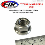 Gr5 Swing Arm Nut Kx Kxf 92015-1316 M16X150Mm Titanium Factroy Image Racing - Styrning & Fjädring - Titanium