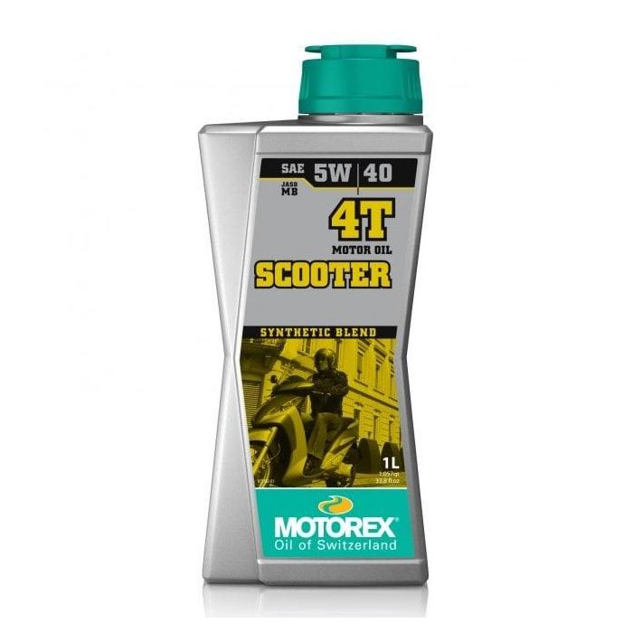 1Lt Scooter 4T Premium Semi Synth 5W/40 Oil Motorex 7301062 Box = 10