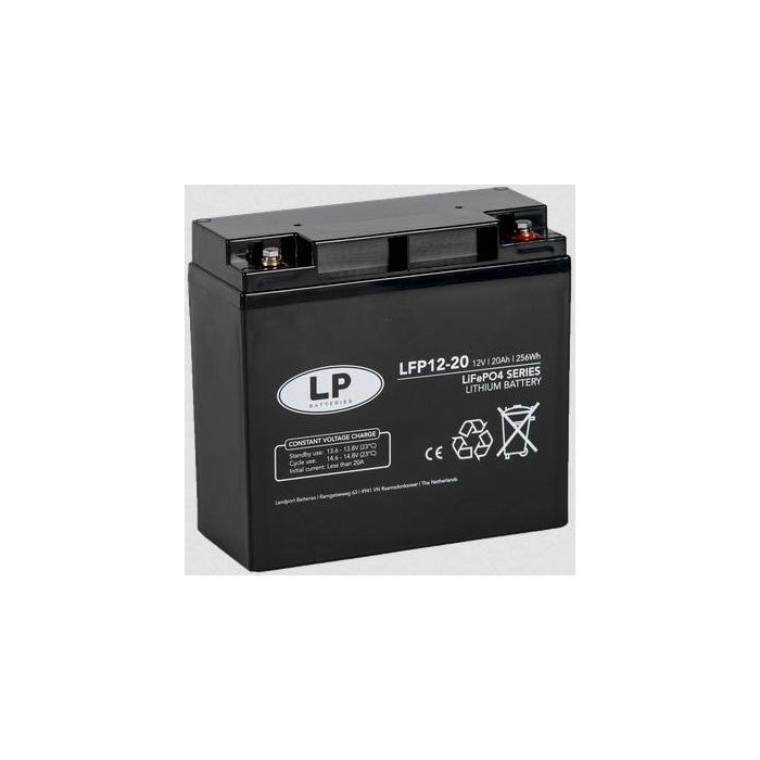 Batteri Lithium 12V Lfp12-20 20Ah 12V Lithium Lifepo4 28Kg L 181 X B 77 X H 167