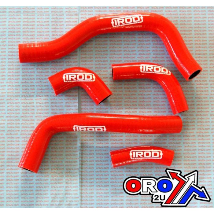 Slang Kit/5 06-08 Crf450R Röd Silikon Radiator Honda Irod 010009