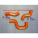 Slang Kit/3 Sxf 450 2013-14 Ktm Silikon Radiator Orange Irod 010059