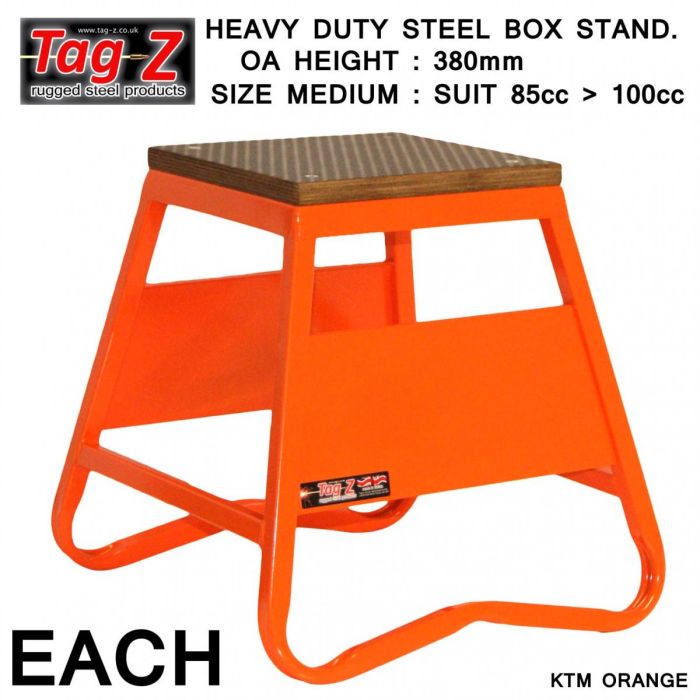 Heavy Duty Stål Låda Ställ Mx Medium / 380 Mm Hög Mx Ställ Orange