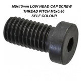 M5X10 Allen Cap Bolt Self / C Low Cap Skruv Svart