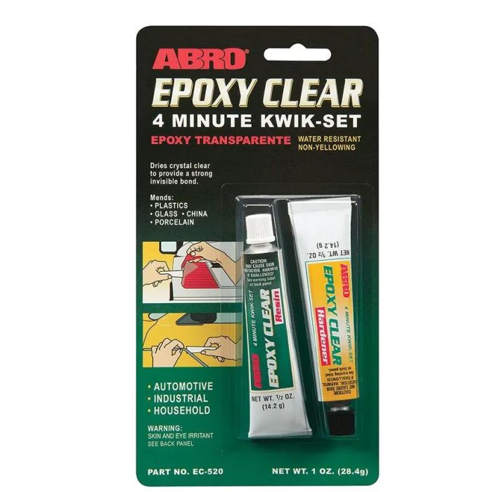 Epoxy Clear 4 Min. 284Gr Abro Ec-520