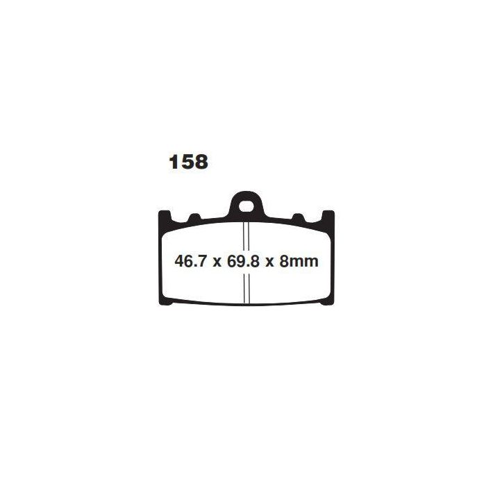 Bromsbelägg Skiva Ebc Fa158