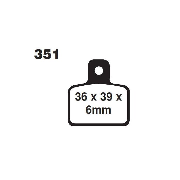 Bromsbelägg Std Fa351 Ebc Fa351Tt 39-351