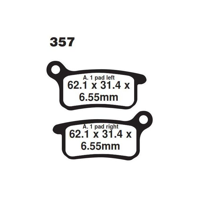 Bromsbelägg Std Ebc Fa357Tt