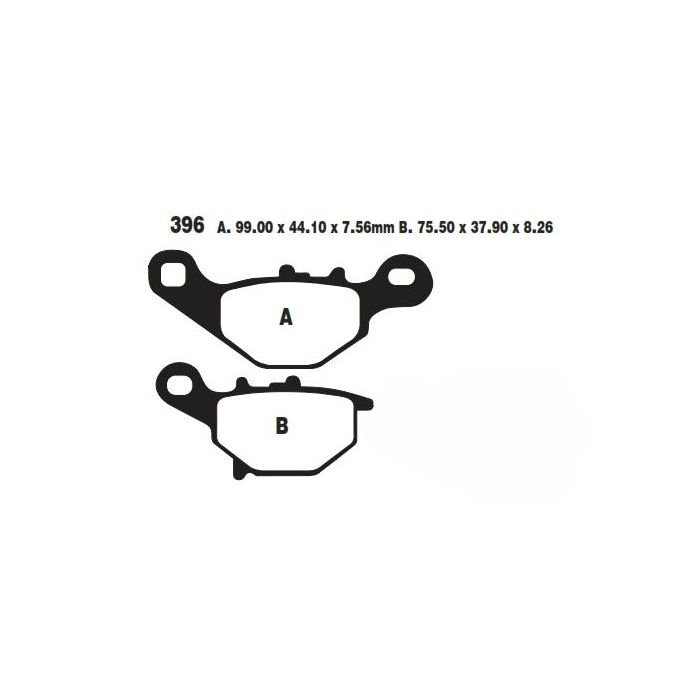 Bromsbelägg Std Scooter Organic Ebc Sfa396