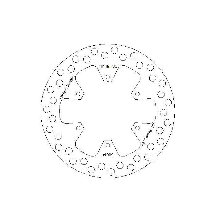 Skivbroms Fram Kx80 Kx100 Cross-Center 5100-014